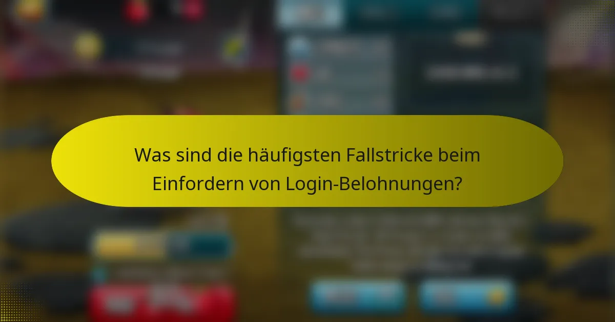 Was sind die häufigsten Fallstricke beim Einfordern von Login-Belohnungen?