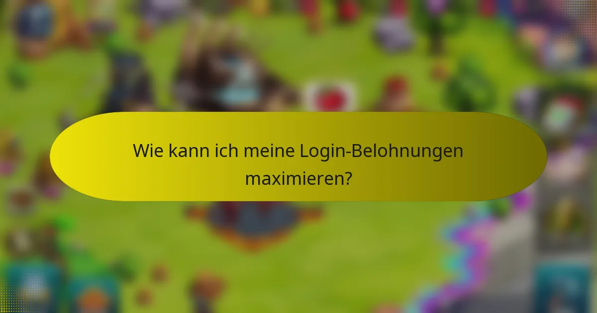 Wie kann ich meine Login-Belohnungen maximieren?
